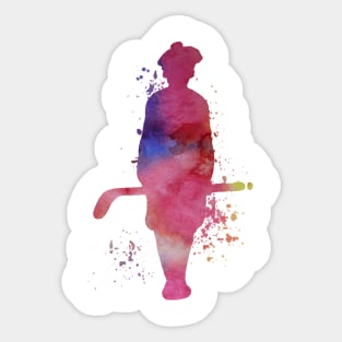 Hockey girl Sticker